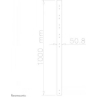 Neomounts 100 CM EXTENSION POLE FOR FPMA-C200BLACK/C400BLACK/PLASMA-C100BLACK - BLACK