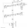 Neomounts BY NEWSTAR FLAT SCREEN DESK MOUNT (CLAMP/GROMMET)