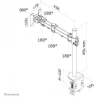 Neomounts NEWSTAR FLAT SCREEN DESK MOUNT (CLAMP)  10-30" BLACK