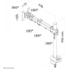 Neomounts NEWSTAR FLAT SCREEN DESK MOUNT (GROMMET) 10-30" BLACK
