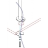 Neomounts NEWSTAR GROMMET AND POLE (40 CM) FPMA-D960 & FPMA-D960D - BLACK