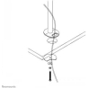 Neomounts NEWSTAR GROMMET AND POLE (40 CM) FPMA-D960 & FPMA-D960D - BLACK