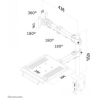 Neomounts NEWSTAR FLAT SCREEN & NOTEBOOK DESK MOUNT (CLAMP)  10-27" BLACK