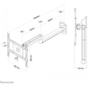 Neomounts NEWSTAR FLAT SCREEN WALL MOUNT (102 CM LONG) 10-40" WHITE