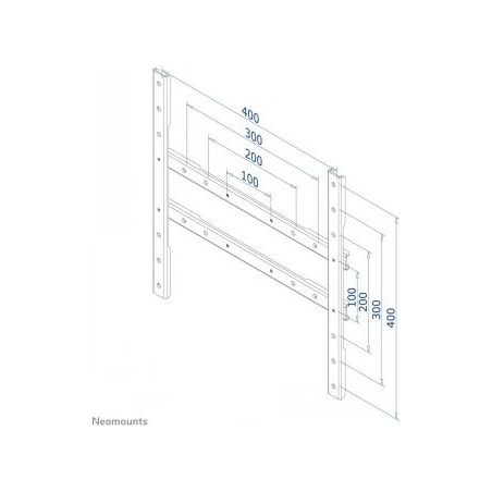 Neomounts NEWSTAR VESA CONVERSION STRIPS - VESA 100 TO 200X100, 200X200, 400X200, 400X400 - BLACK