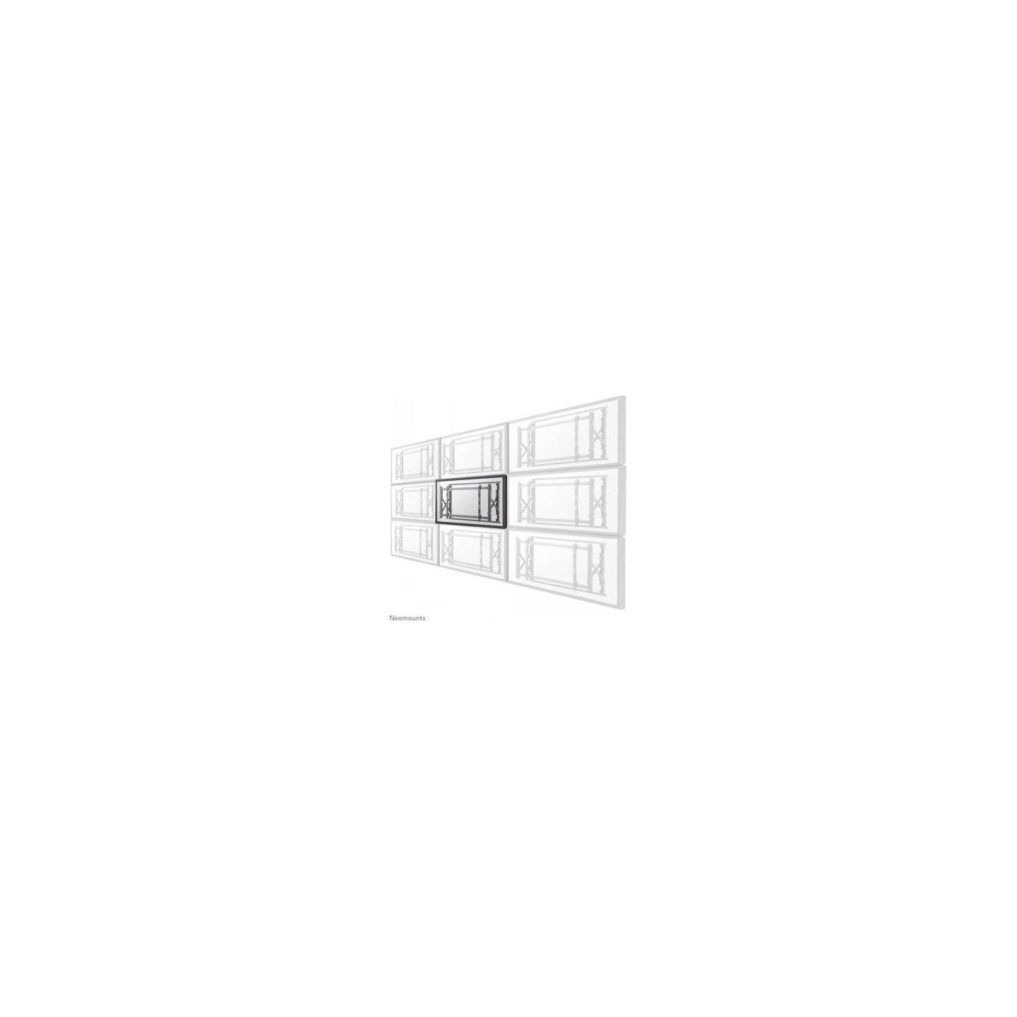 Neomounts NEWSTAR FLAT SCREEN WALL MOUNT FOR VIDEO WALLS (POP-OUT / STRETCHABLE) 46-52" BLACK