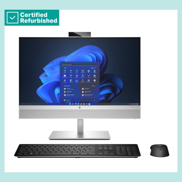 HP RENEW SILVER HP Elite 840 G9 AIO All-In-One 24 - i5-14600, 8GB, 256GB SSD, 23.8 FHD Non-Touch AG, Height Adjustable, Win 11 P