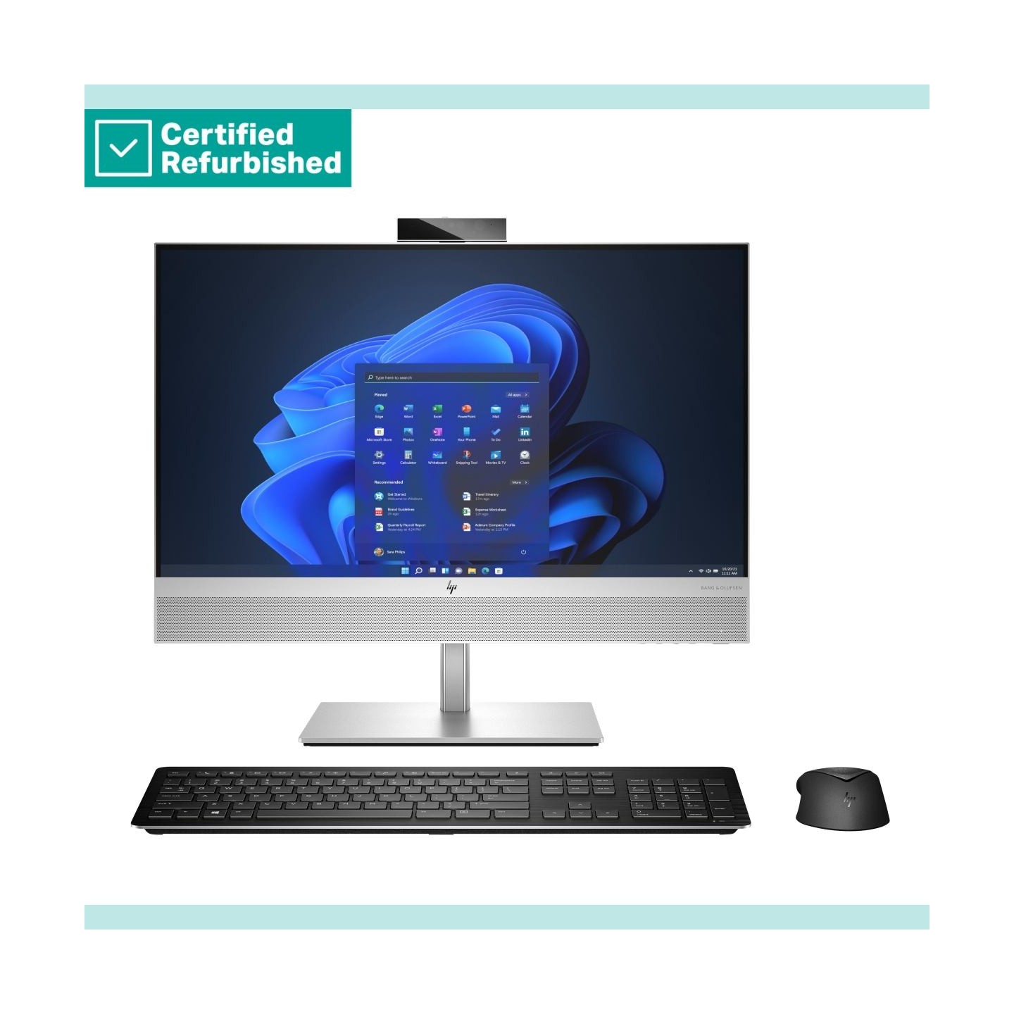 HP RENEW SILVER HP Elite 840 G9 AIO All-In-One 24 - i5-14600, 8GB, 256GB SSD, 23.8 FHD Non-Touch AG, Height Adjustable, Win 11 P