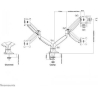 Neomounts FLAT SCREEN DESK MOUNT (10-32") DESK CLAMP/GROMMET