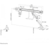 Neomounts FLAT SCREEN DESK MOUNT (10-32") DESK CLAMP/GROMMET