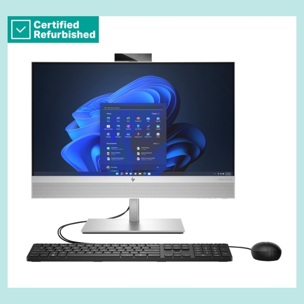 HP RENEW SILVER HP Elite 840 G9 AIO All-In-One 24 - i5-14500, 32GB, 512GB SSD, 23.8 FHD Touch AG, Height Adjustable, USB Mouse, 