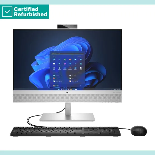 HP RENEW SILVER HP Elite 840 G9 AIO All-In-One 24 - i5-14500, 32GB, 512GB SSD, 23.8 FHD Touch AG, Height Adjustable, USB Mouse, 