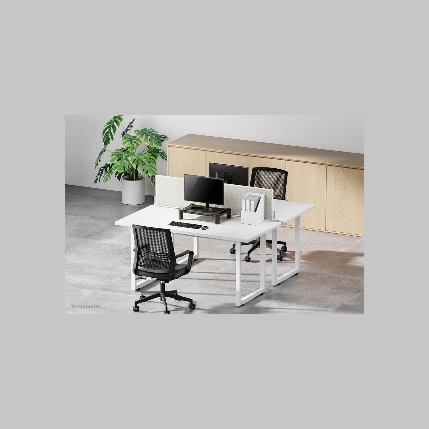 Neomounts NEWSTAR MONITOR RISER (HEIGHT ADJUSTMENT: 16,8 CM) 25 KG BLACK