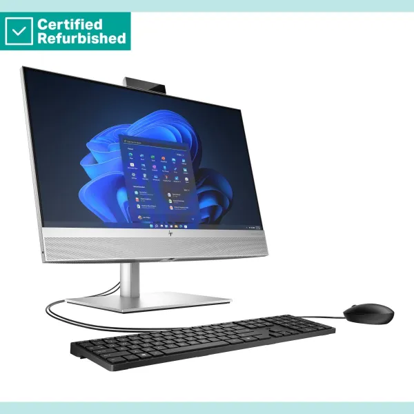 HP RENEW SILVER HP Elite 840 G9 AIO All-In-One 24 - i5-14500, 32GB, 512GB SSD, 23.8 FHD Touch AG, Height Adjustable, USB Mouse, 