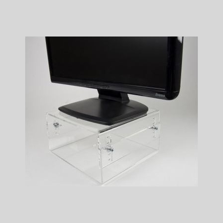 Neomounts NEWSTAR ACRYLIC MONITOR RISER (HEIGHT ADJUSTMENT: 7-13 CM) 25 KG -