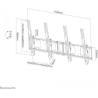 Neomounts NEWSTAR FLAT SCREEN WALL MOUNT FOR MENU BOARD - 2 SCREENS - PORTRAIT 40-50" BLACK