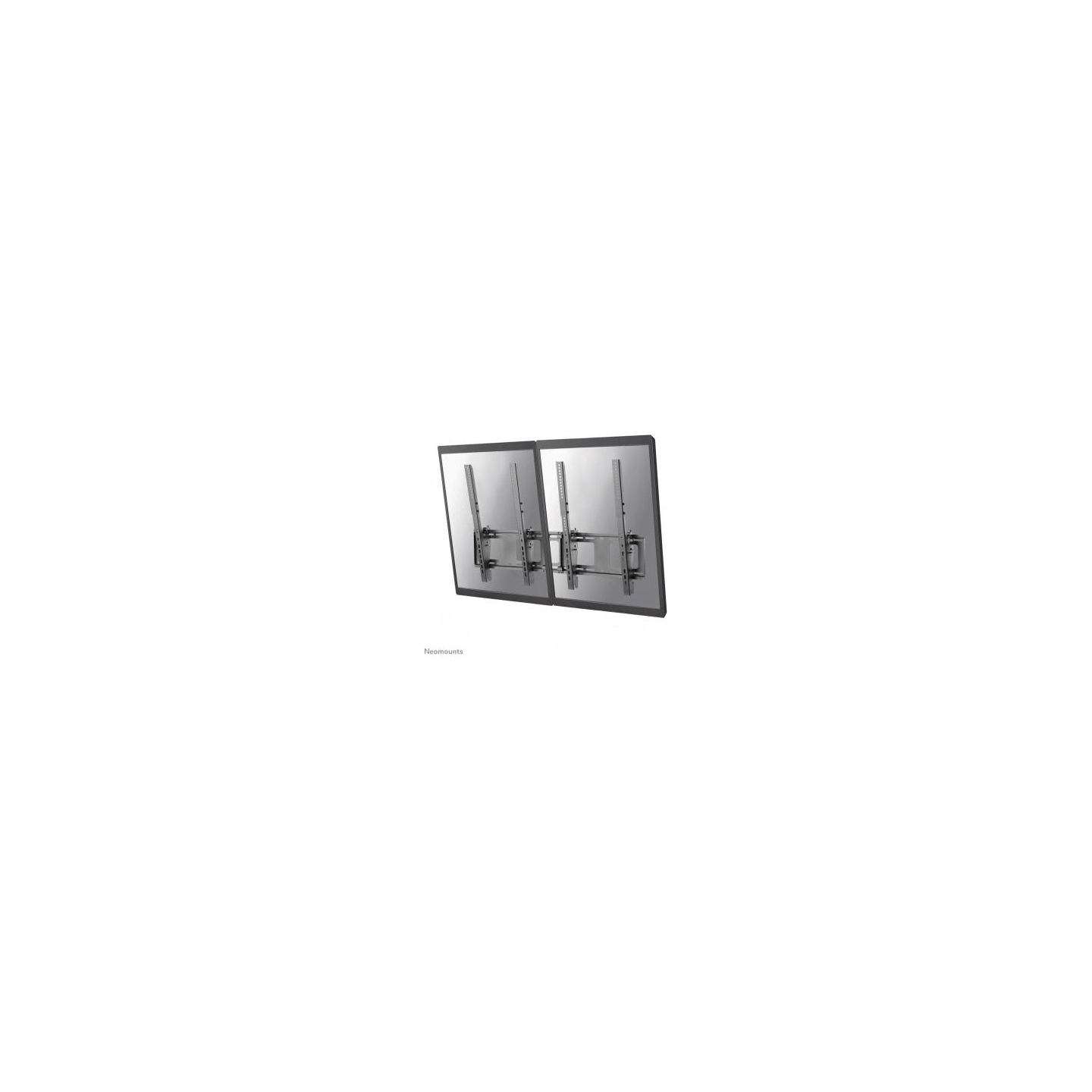 Neomounts NEWSTAR FLAT SCREEN WALL MOUNT FOR MENU BOARD - 2 SCREENS - PORTRAIT 40-50" BLACK