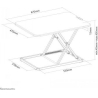 Neomounts NEWSTAR WORKSTATION - SIT-STAND WORKPLACE (HEIGHT ADJUSTMENT: 4-40 CM), BLACK