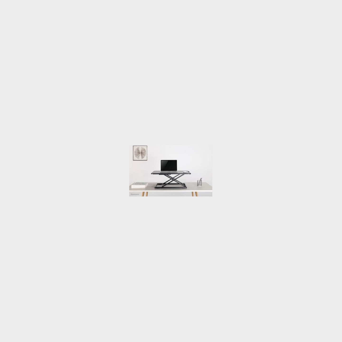 Neomounts NEWSTAR WORKSTATION - SIT-STAND WORKPLACE (HEIGHT ADJUSTMENT: 4-40 CM), BLACK