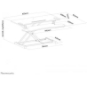 Neomounts BY NEWSTAR WORKSTATION - SIT-STAND WORKPLACE (HEIGHT ADJUSTMENT: 11-51 CM)