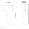 Neomounts NEWSTAR MOTORISED FLOOR STAND/WALL MOUNT - VESA 200X200 UP TO 800X600 42-100" SILVER