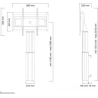 Neomounts NEWSTAR MOTORISED FLOOR STAND/WALL MOUNT - VESA 200X200 UP TO 800X600 42-100" SILVER