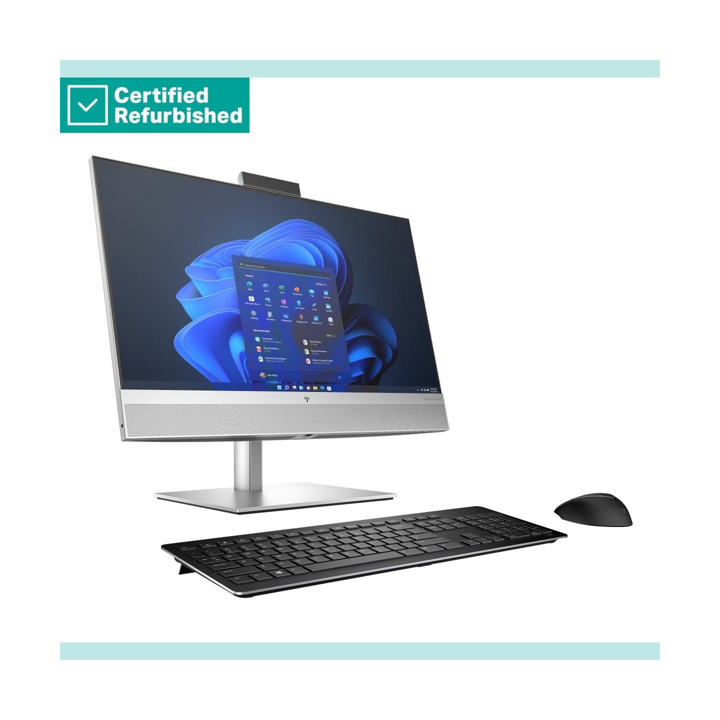 HP RENEW SILVER HP Elite 840 G9 AIO All-In-One 24 - i5-14500, 16GB, 512GB SSD, 23.8 FHD Non-Touch AG, Height Adjustable, Win 11 