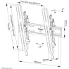 Neomounts SELECT SCREEN WALL MOUNT (TILT, VESA 400X400)