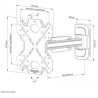 Neomounts SELECT SCREEN WALL MOUNT (FULL MOTION, 2 PIVOTS, VESA 200X200)