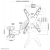 Neomounts BY NEWSTAR WALL MOUNTED GAS SPRING TV MOUNT (3 PIVOTS VESA 400X400)