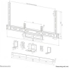 Neomounts AV2-500WH UNIVERSAL VIDEOBAR KIT - WHITE