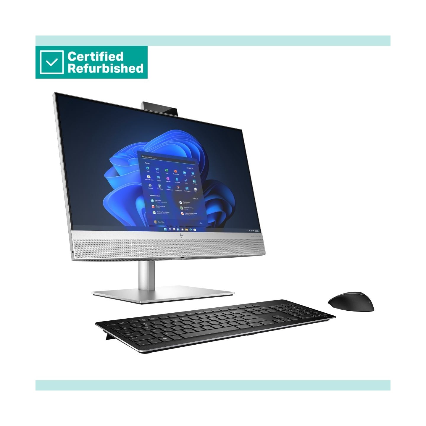 HP RENEW SILVER HP Elite 840 G9 AIO All-In-One 24 - i5-14500, 16GB, 512GB SSD, 23.8 FHD Touch AG, Height Adjustable, Win 11 Pro,