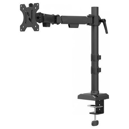 Neomounts NERO SINGLE FLAT SCREEN DESK MOUNT (PHONE HOLDER+QUICK-FIX CLAMP/GROMMET)