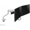 Neomounts SELECT DESK MOUNT, DOUBLE DISPLAY CROSSBAR (TOPFIX CLAMP &GROMMET) WHITE