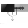 Neomounts SELECT DESK MOUNT, DOUBLE DISPLAY CROSSBAR (TOPFIX CLAMP &GROMMET) WHITE