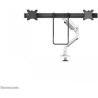 Neomounts SELECT DESK MOUNT, DOUBLE DISPLAY CROSSBAR (TOPFIX CLAMP &GROMMET) WHITE