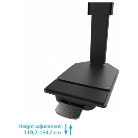 Neomounts FL55-975BL1 MOVE Lift XL TV trolley 75-115" - motorised 160kg 200x200-1200x600 h:119-184