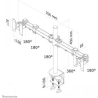 Neomounts NEWSTAR FLAT SCREEN DESK MOUNT (CLAMP) 10-27" BLACK