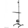 Neomounts NEWSTAR MOBILE WORKPLACE FLOOR STAND (MONITOR, KEYBOARD/MOUSE & PC) 10-32" BLACK