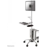 Neomounts NEWSTAR MOBILE WORKPLACE FLOOR STAND (MONITOR, KEYBOARD/MOUSE & PC) 10-27" SILVER