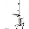 Neomounts NEWSTAR MOBILE WORKPLACE FLOOR STAND (MONITOR, KEYBOARD/MOUSE & PC) 10-27" SILVER