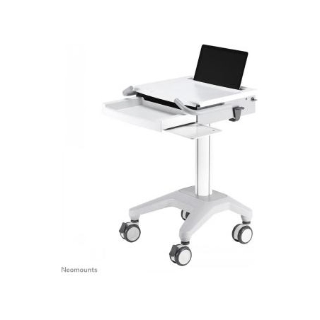 Neomounts NEWSTAR MOBILE LAPTOP CART, INCL. KEYBOARD & MOUSE DRAWER 10-22" CR?ME