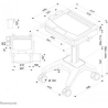 Neomounts NEWSTAR MOBILE LAPTOP CART, INCL. KEYBOARD & MOUSE DRAWER 10-22" CR?ME