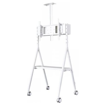 Neomounts NEWSTAR MOBILE FLAT SCREEN FLOOR STAND (HEIGHT: 110 - 144 CM) 32-65" WHITE