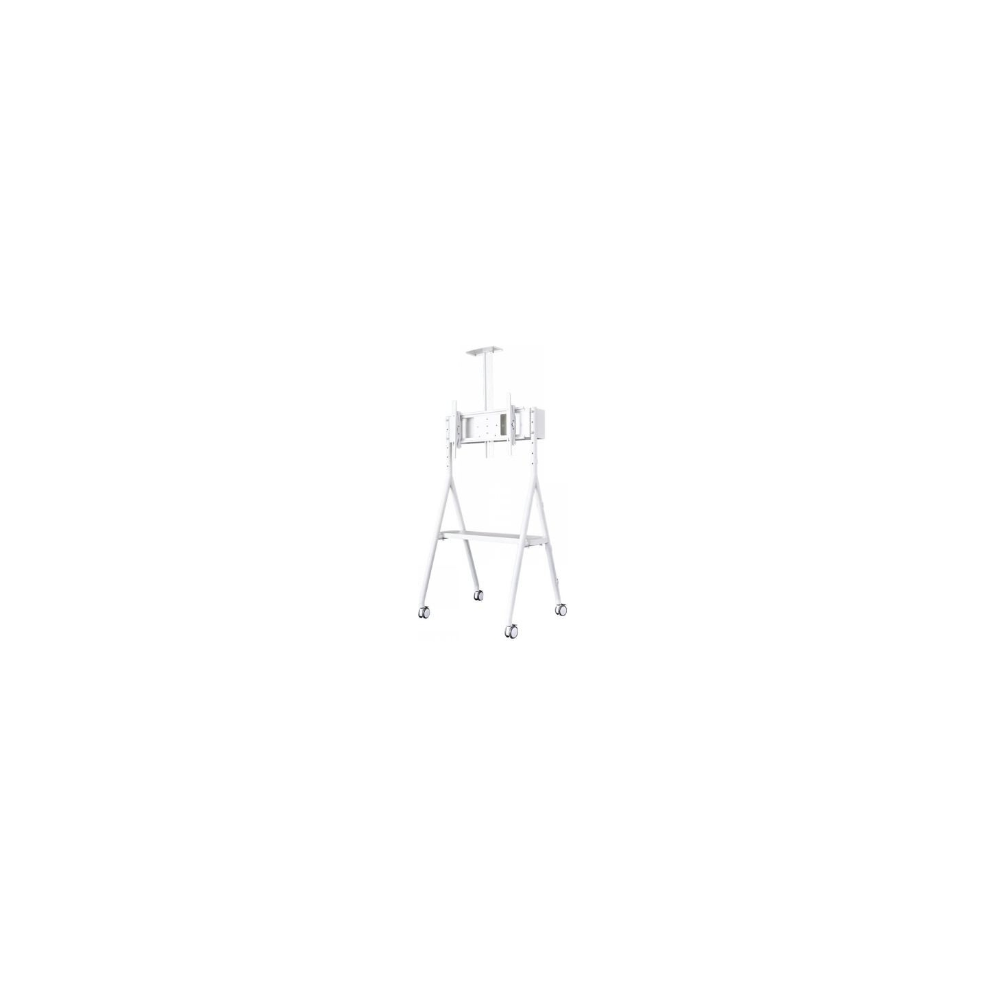 Neomounts NEWSTAR MOBILE FLAT SCREEN FLOOR STAND (HEIGHT: 110 - 144 CM) 32-65" WHITE