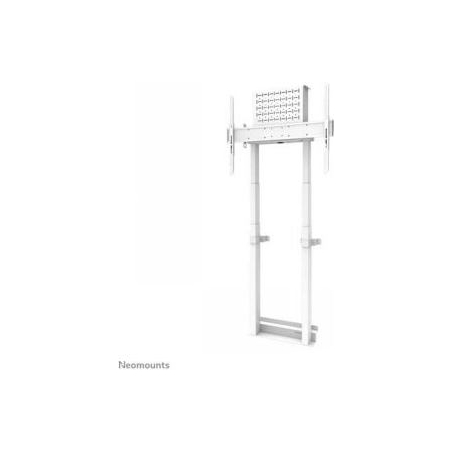 Neomounts BY NEWSTAR MOTORISED WALL STAND INCL. STORAGE BOX, 10 CM. WHEELS VESA 100X100 UP TO 800X600 WHITE
