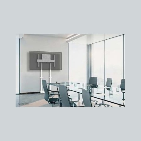 Neomounts BY NEWSTAR MOTORISED WALL STAND INCL. STORAGE BOX, 10 CM. WHEELS VESA 100X100 UP TO 800X600 WHITE