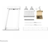 Neomounts BY NEWSTAR MOTORISED WALL STAND INCL. STORAGE BOX, 10 CM. WHEELS VESA 100X100 UP TO 800X600 WHITE