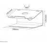 Neomounts NEWSTAR NOTEBOOK DESK STAND (ERGONOMIC, 360 DEGREES ROTATABLE)
