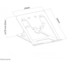 Neomounts NEWSTAR NOTEBOOK DESK STAND  BLACK (ERGONOMIC)